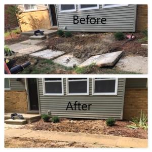 service walk before and after