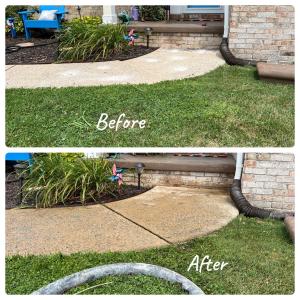 sidewalk before and after